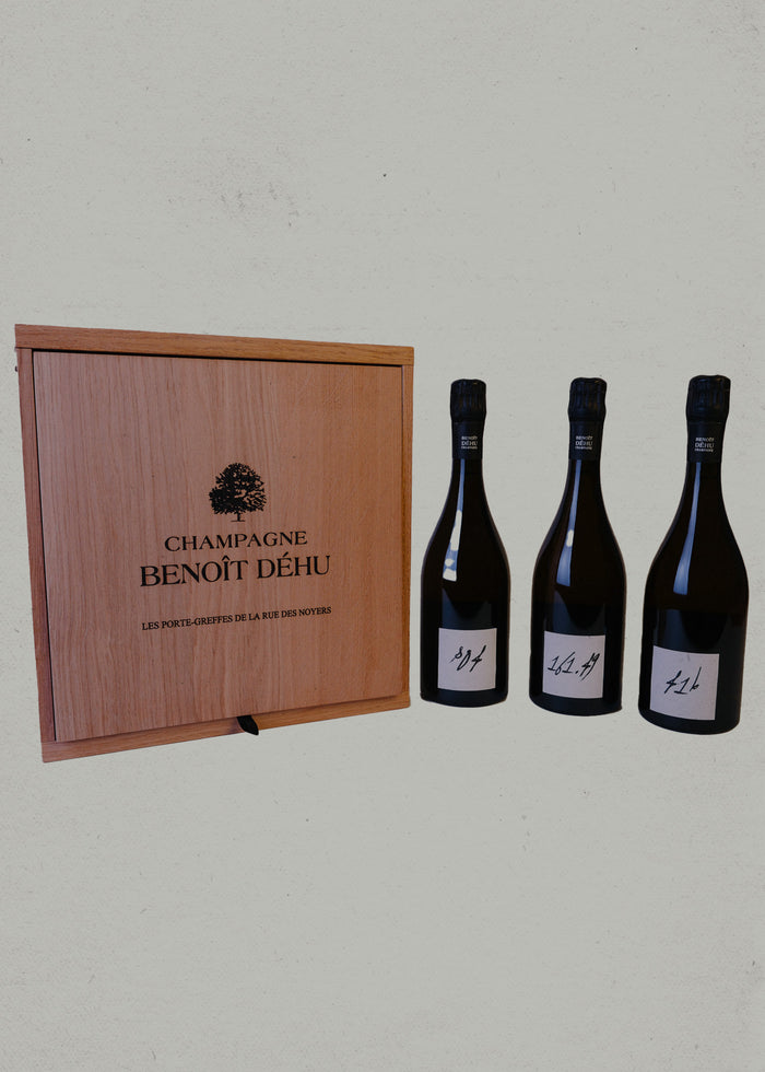 2014 Benoît Déhu, Portes Greffe, Vallée de la Marne, Champagne, France - Original Wood Case 3 pack