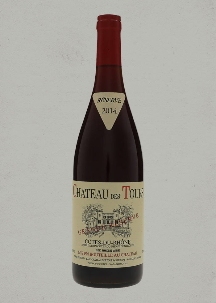 2014 Château des Tours, Cotes du Rhone, Grande Résérve, Southern Rhone, France