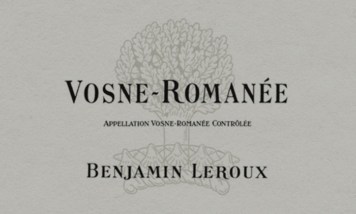 2022 Benjamin Leroux, Vosne-Romanée, Burgundy, France