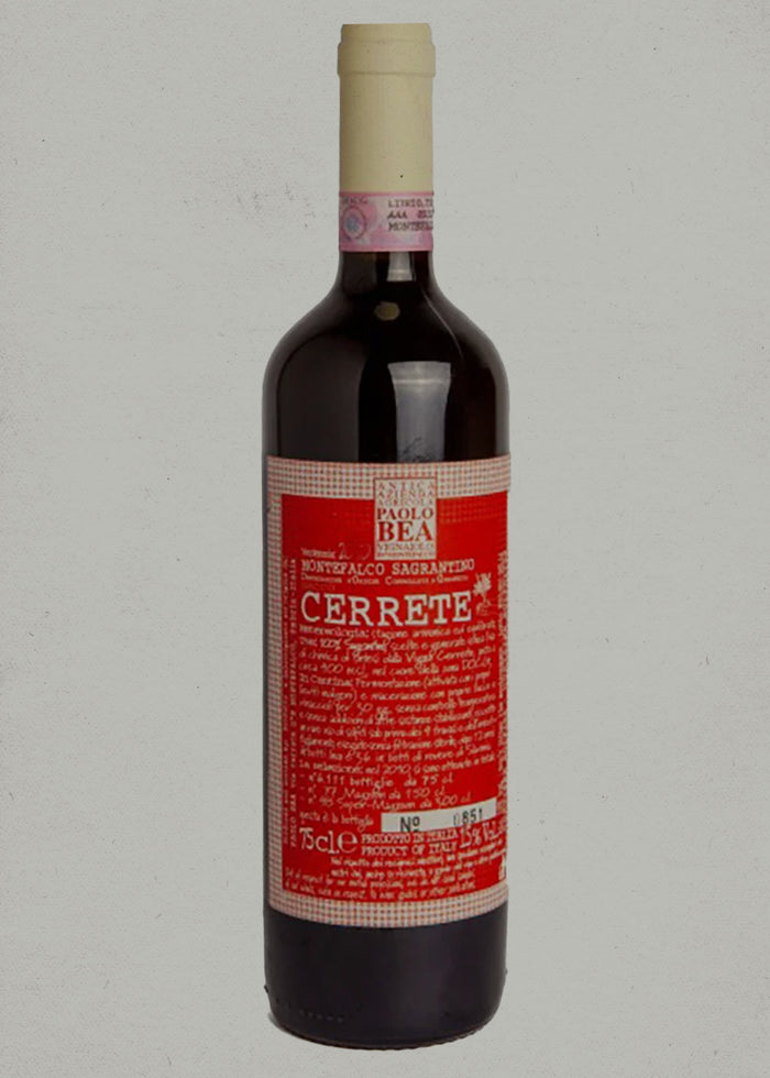 2017 Paolo and Giampiero Bea, Cerrete, Montefalco Sagrantino DOCG, Umbria, Italy PRE ARRIVAL
