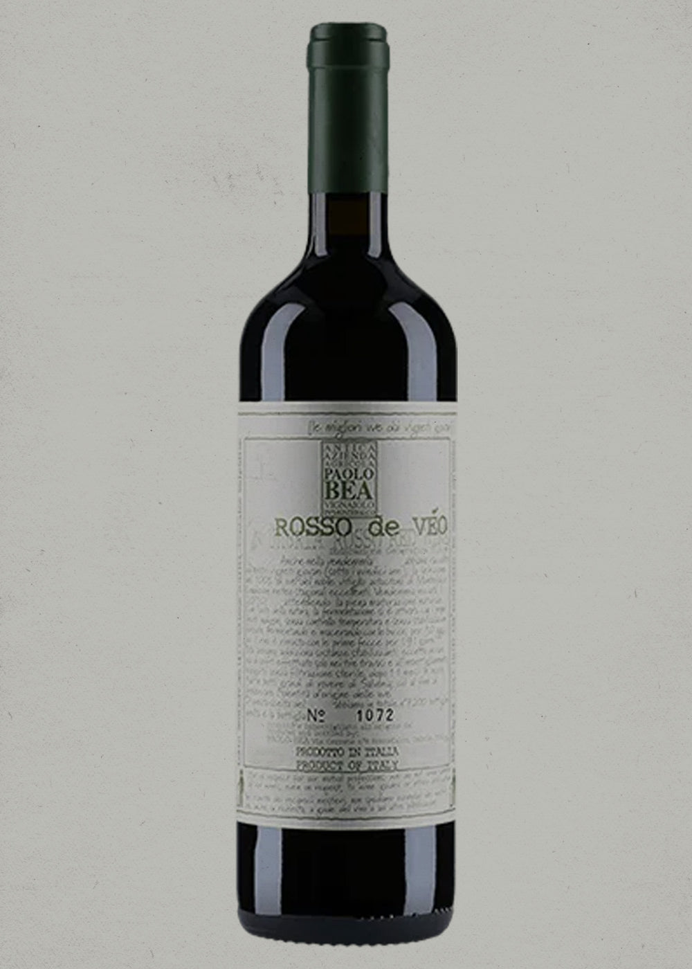 2018 Paolo and Giampiero Bea, Rosso de Veo, Umbria Rosso IGT, Umbria, Italy PRE ARRIVAL