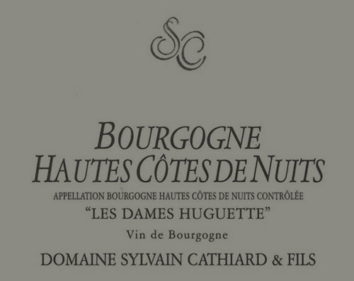 2022 Sylvain Cathiard et Fils,  Nuits-Saint-Georges, Les Dames Huguette